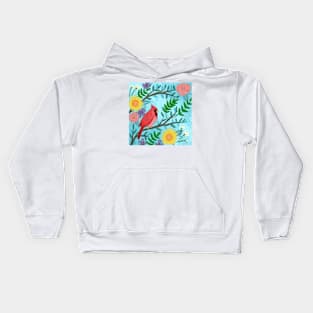 Summer Cardinal Kids Hoodie